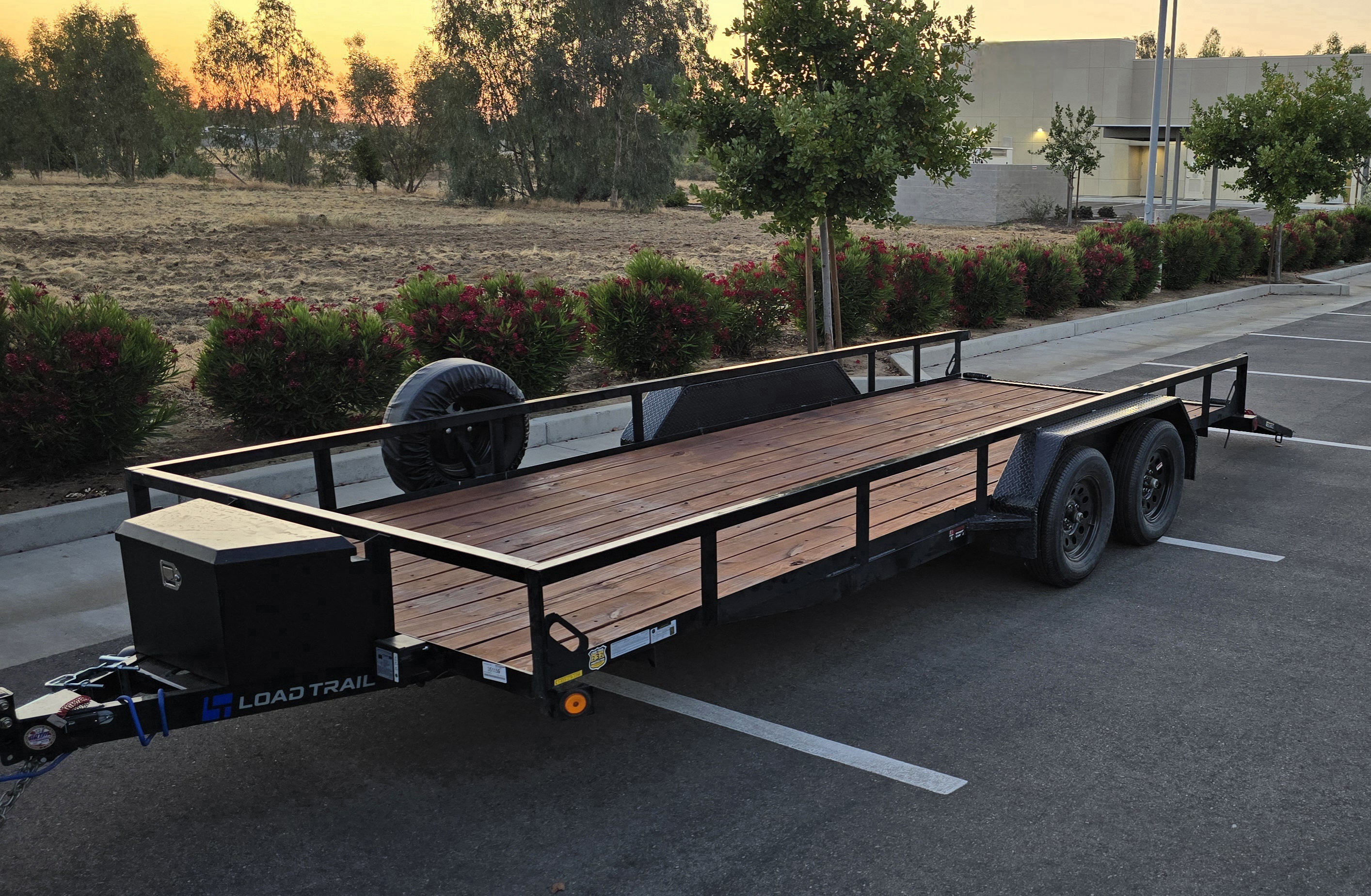 Express Trailer Rentals 7x18 heavy duty utility trailer for rent in Clovis CA - perfect for moving and construction projects